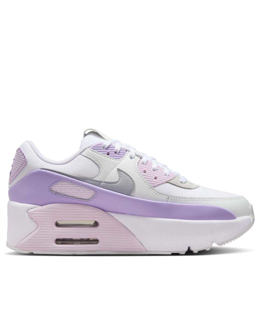 Nike Purple (Wmns) Air Max 90 Lv8 Hydrangeas Wolf'