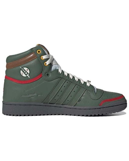 Adidas Green X Star Wars Top Ten Hi 'Boba Fett' for men