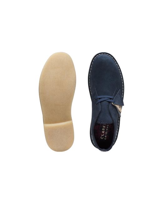 Clarks Blue Desert Boots 'Sashiko' for men