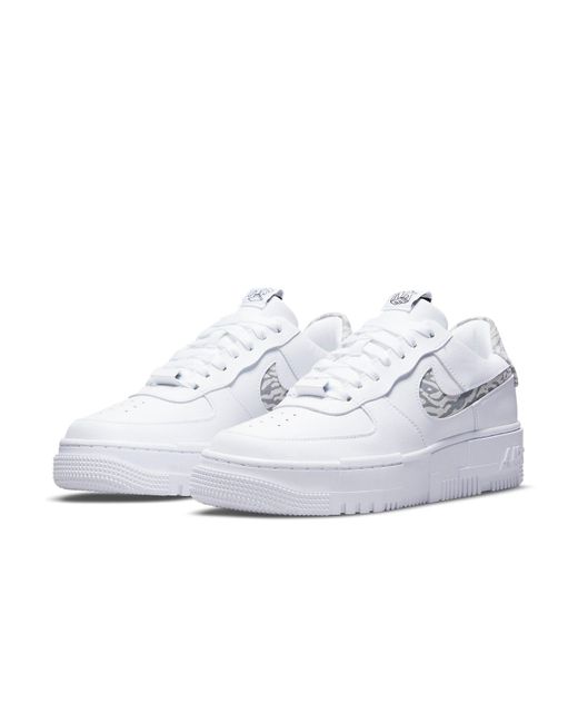 Nike White (Wmns) Air Force 1 Pixel Se 'Zebra'