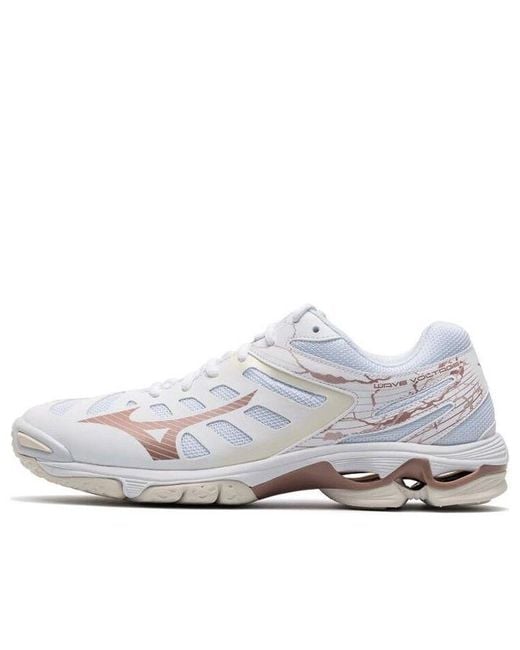 Mizuno White (Wmns) Wave Voltage Rose'