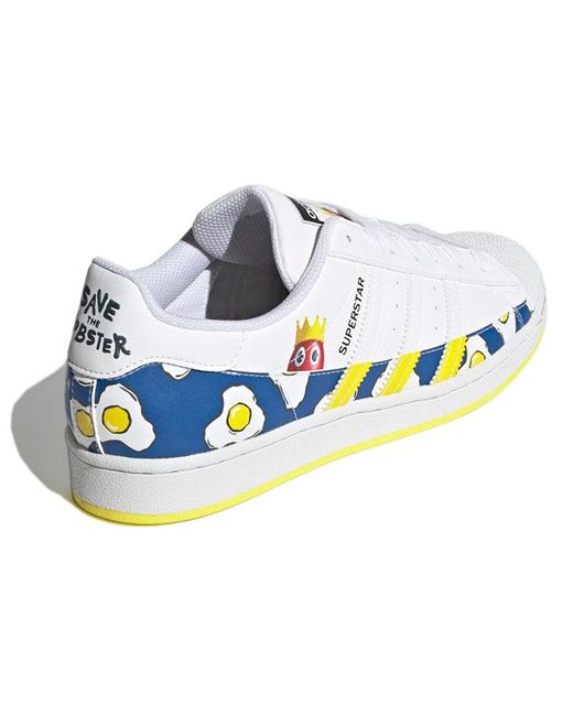 Adidas Blue Philip Colbert X Superstar 'Save The Lobster for men