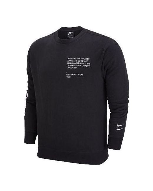 Nike Blue Swoosh Athleisure Casual Sports Sweatshirt for men