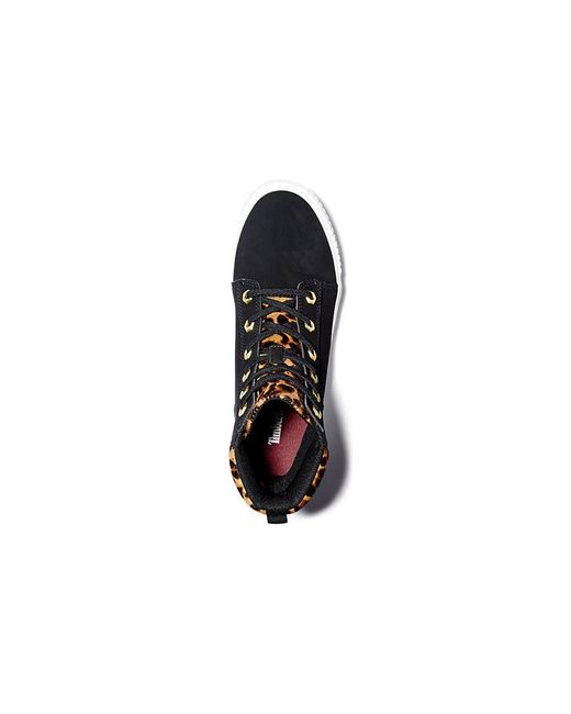 Timberland Blue (Wmns) Skyla Bay 6 Inch Boot Nubuck Wtih Cheetah Collar'