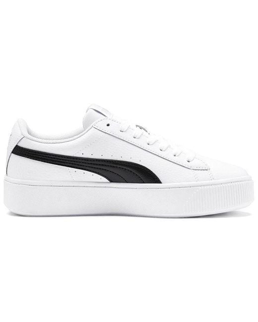 PUMA White (Wmns) Vikky Stacked