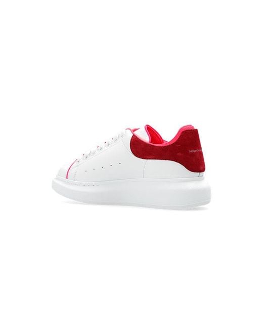 McQueen White (Wmns) Oversized Sneaker Velvet Fuchia'