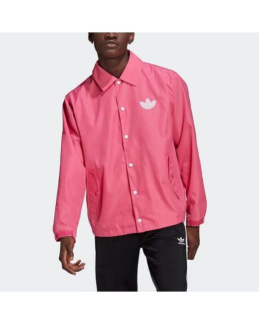Adidas Pink Originals Big Trfl Jacket for men