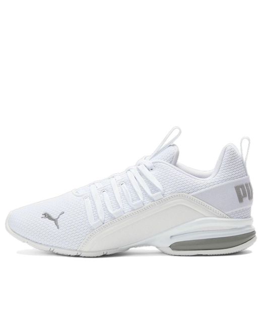 PUMA White Axelion Refresh Sneakers for men