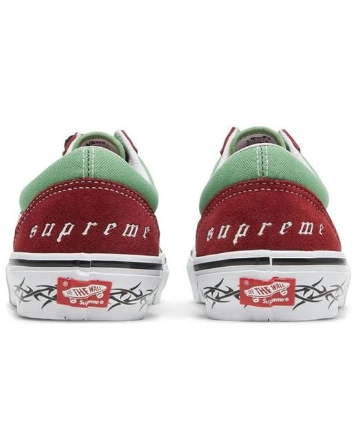 Vans White Supreme X Old Skool 'Barbed Wire for men