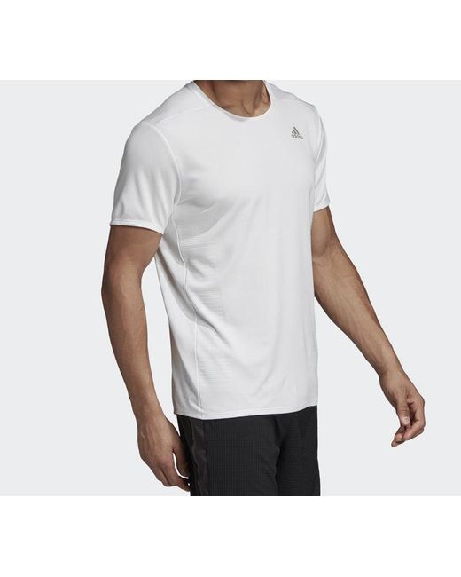 Adidas White Logo Breathable Short Sleeve for men