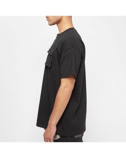 Nike Black X Travis Scott Cactus Jack Embroidered Logo Pocket T-Shirt for men