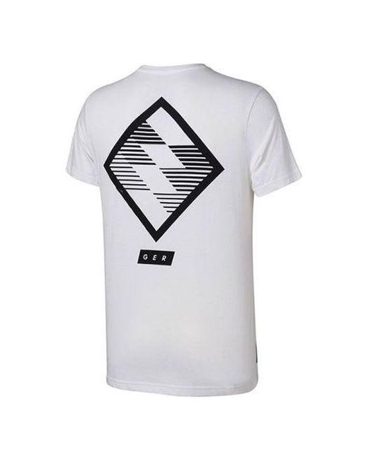 Adidas White Dfb German Football Association 18/19 T-Shirt for men