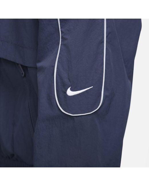 Nike Blue Sportswear Solo Swoosh Woven Track Jacket for men