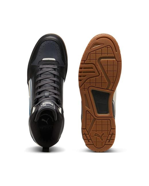 PUMA Black Rbd Tech Mid Gum' for men