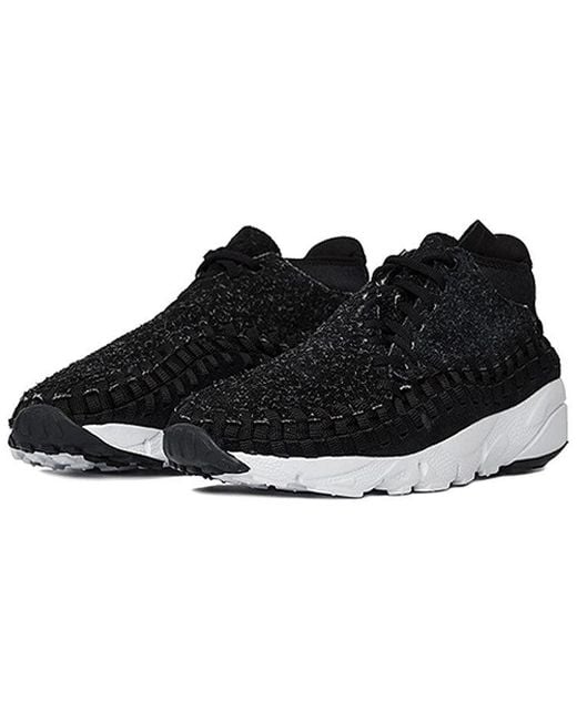 Nike Black Air Footscape Woven Chukka Qs 'Hairy Suede' for men