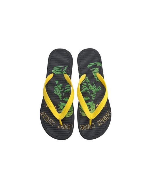 Li-ning Yellow Disney Crossover Ln Floper Colorblock Casual Flip-Flops for men