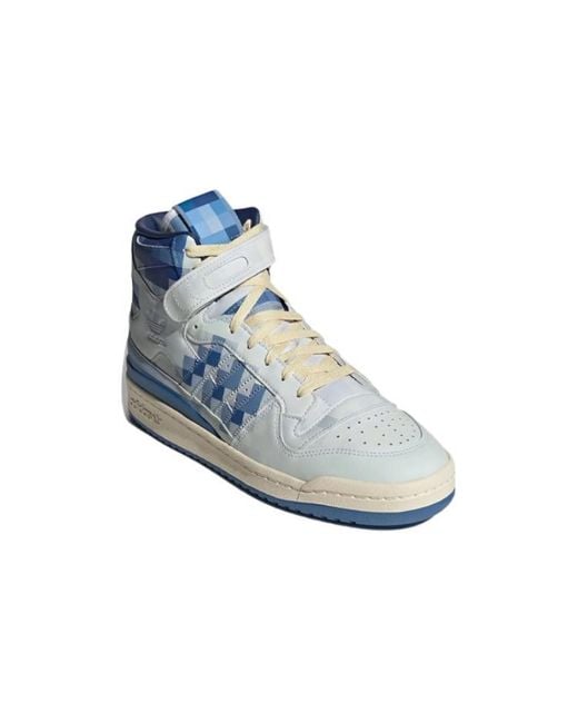 Adidas Blue Originals Forum 84 High Closer Look 'Trace Royal' for men