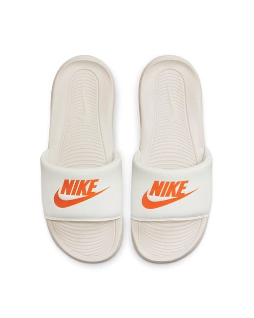 Nike White Victori One Slide 'Sail Safety' for men