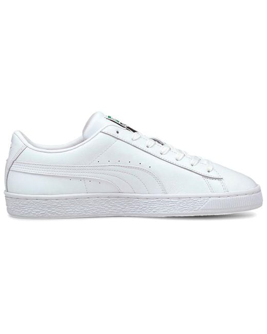 PUMA White Basket Classic 21 for men