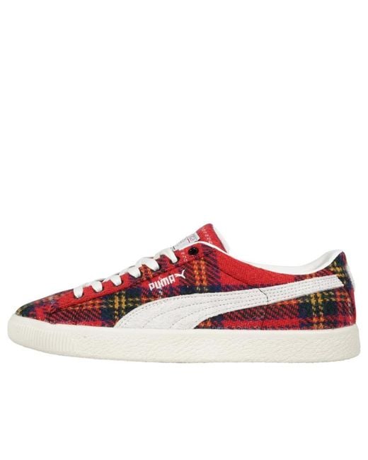 PUMA Red X Harris Tweed Suede Vintage 'Tartan' for men