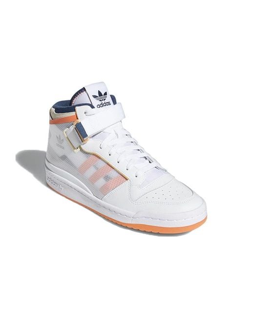 Adidas White Forum Mid Tt Acid' for men