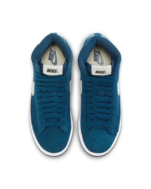 Nike Blue (Wmns) Blazer Mid Vintage Suede