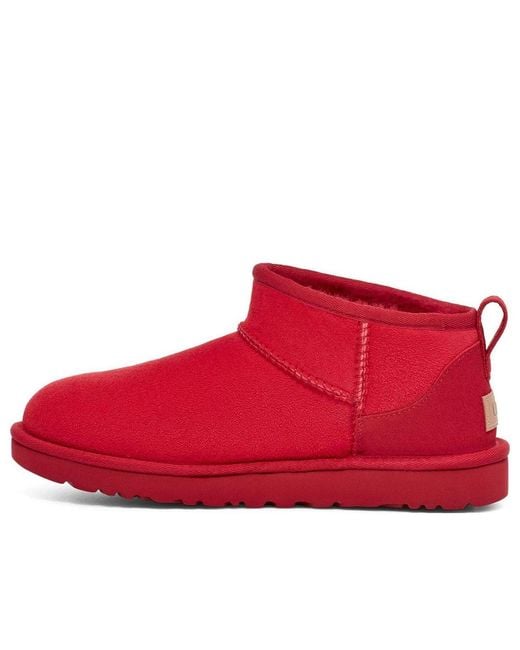 Ugg Red (Wmns) Classic Ultra Mini Boot 'Samba'
