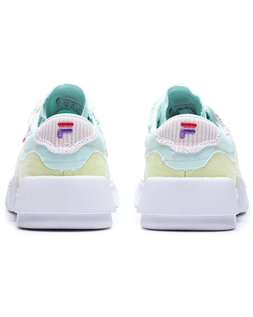 Fila White (Wmns) Canvas Shoes Multi'
