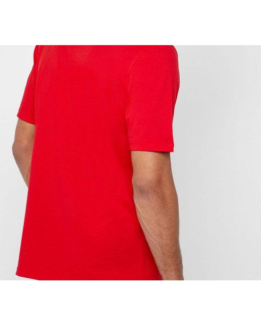 Adidas Red Originals Classic Large Logo Printing Short Sleeve for men