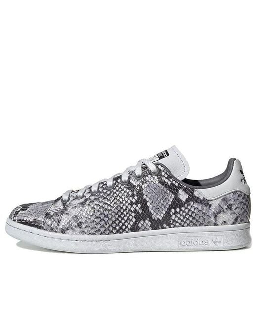 Adidas Gray Stan Smith 'Snakeskin' for men