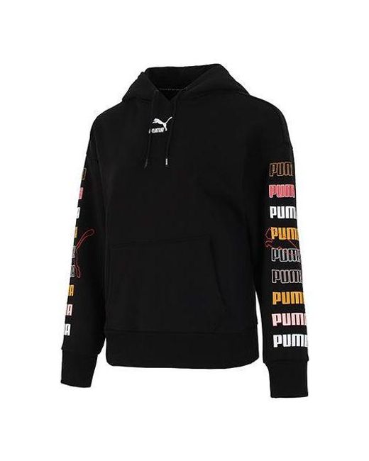 PUMA Black (Wmns) Classics Graphics Hoodie
