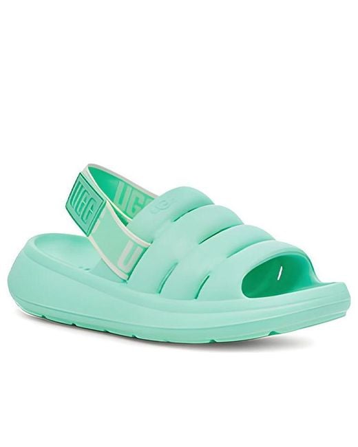 Ugg Blue (Wmns) Fluff Yeah Slide 'Emerald'