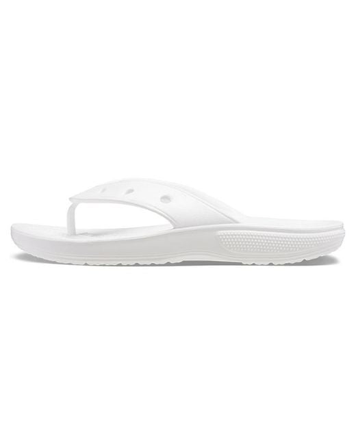 CROCSTM White Classic Flip Casual Flip-Flops