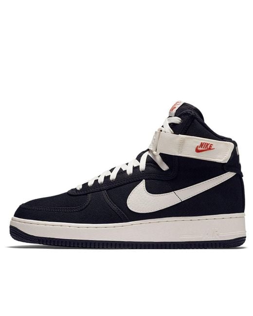 Nike Blue Air Force 1 High Retro Canvas' for men
