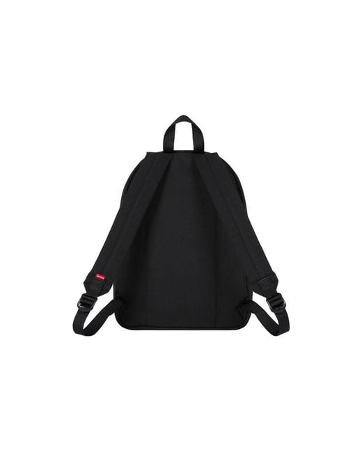 Supreme Black Canvas Backpack for men