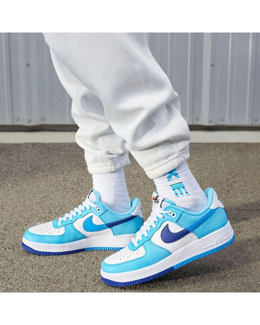 Nike Blue Air Force 1 Low Split 'Light Photo' for men