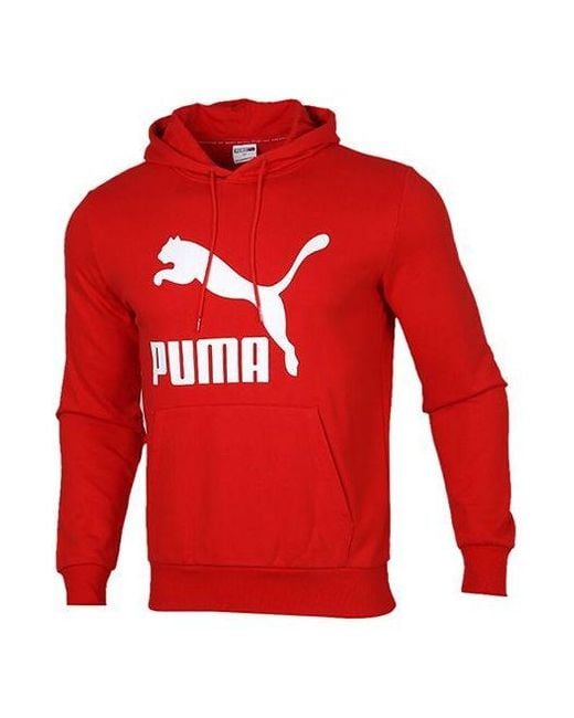 PUMA Red Classics Logo Hoodie for men