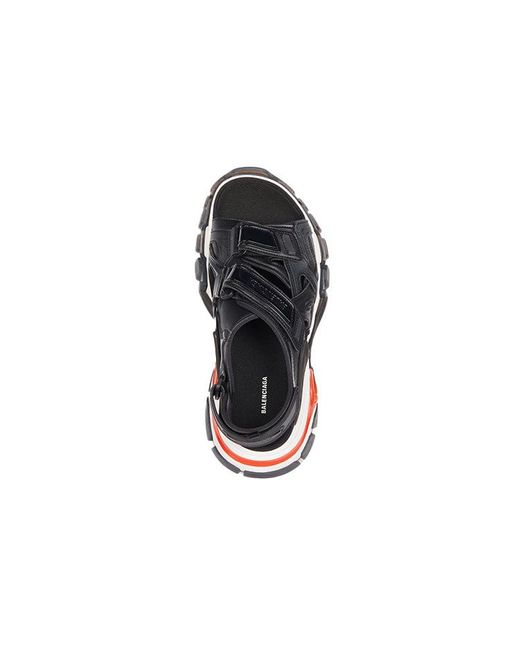 Balenciaga Gray Track Sandals 'Clearsole' for men