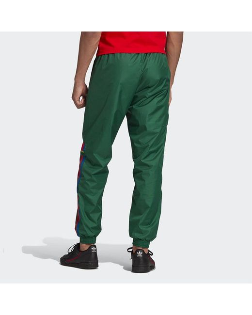 Adidas Green Originals Alphabet Logo Loose Bundle Feet Sports Pants for men