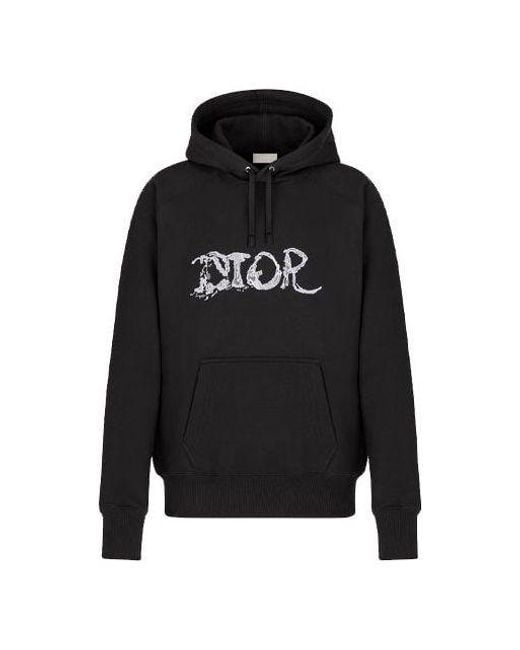 Dior Black X Peter Doig Crossover Fw21 Logo Embroidered Pullover for men