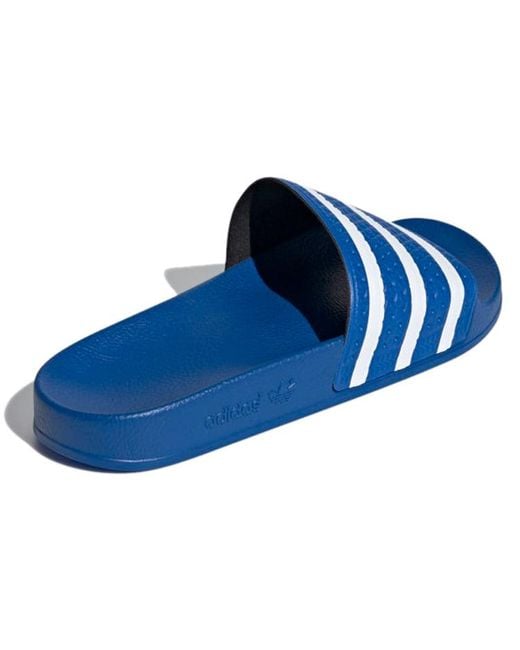 Adidas Blue Adilette Slide 'Glow' for men