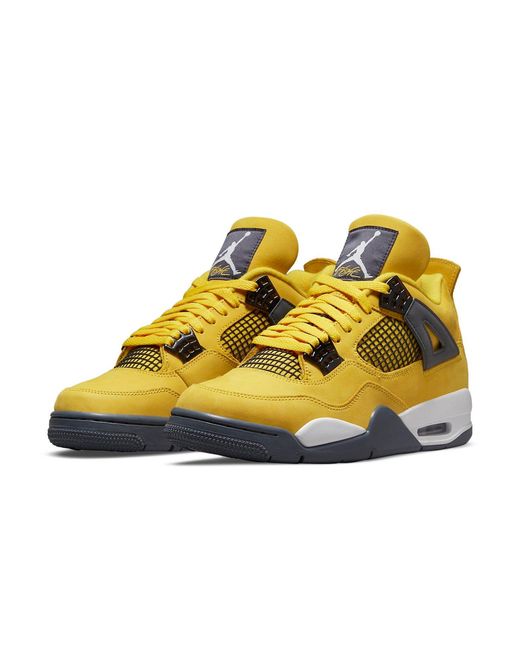 Nike Yellow 4 Retro 'Lightning' 2021 for men
