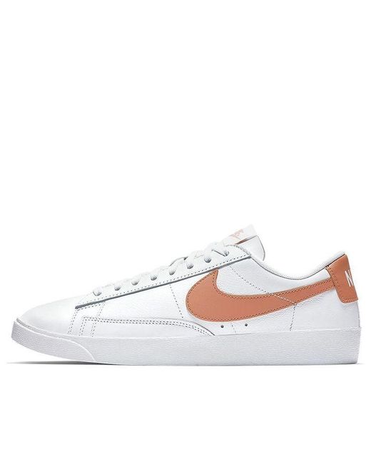 Nike Blazer Low Le 'rose Gold' in White | Lyst