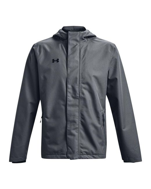 Under Armour Gray Stormproof Lined Rain Jacket for men