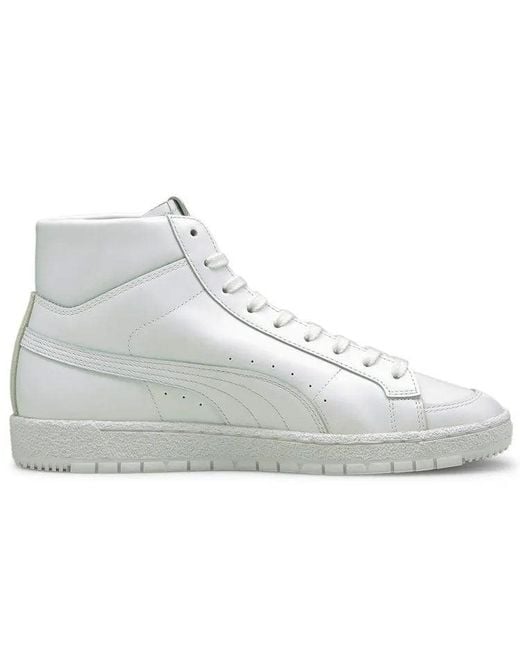 PUMA White Ralph Sampson 70 Mid Suit Trainers Board Shoes for men