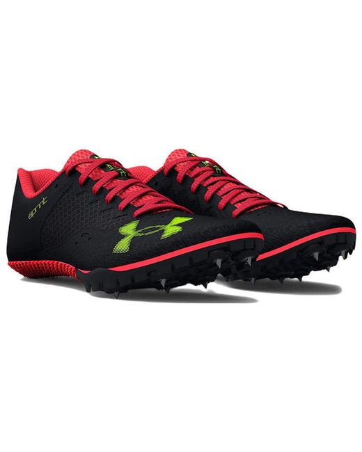 Under Armour Red Kick Sprint 4 Track Spikes Beta' for men