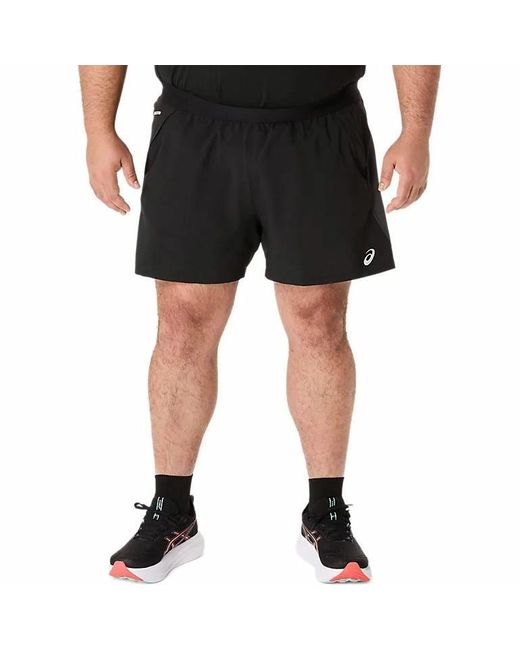 Asics Blue Road 5In Shorts 'Performance Graphite' for men