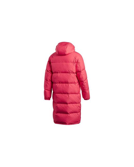 Adidas Red Stay Warm Sports Hooded Down Jacket for men