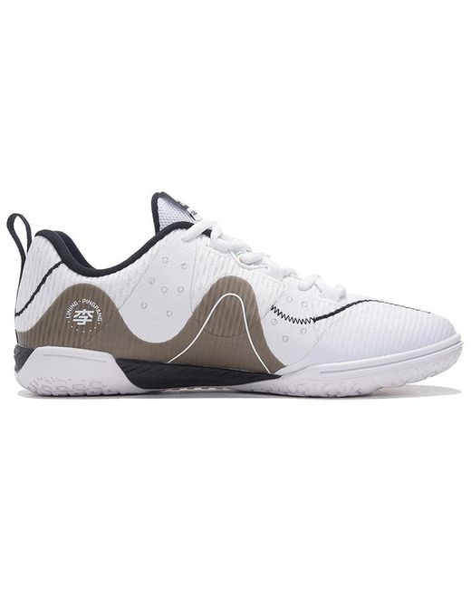 Li-ning White Double Shadow Table Tennis Shoes 'Standard' for men
