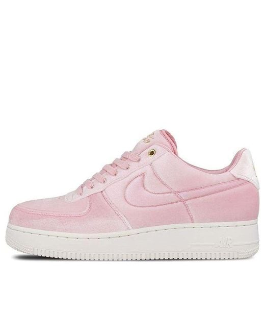 Nike Pink Air Force 1 Low '07 Premium Velour' for men